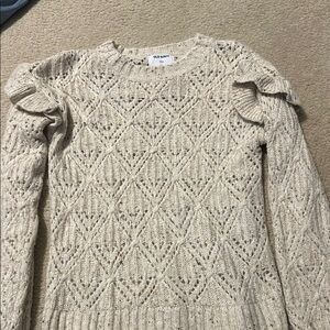 Old Navy Women's Beige Sweater small tall poi yellow